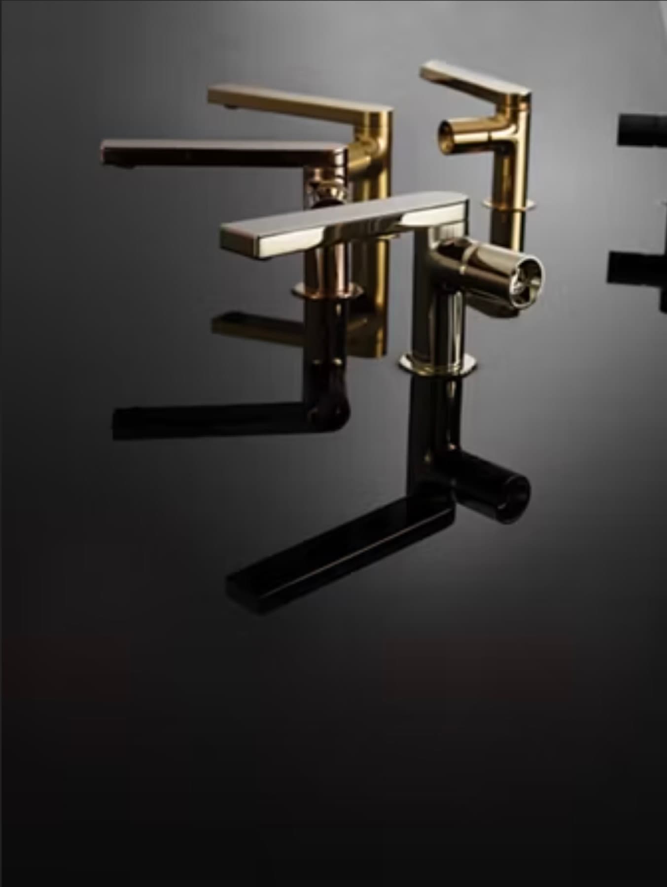 Kohler Components faucet collection in French gold, rose gold and matte black finishes